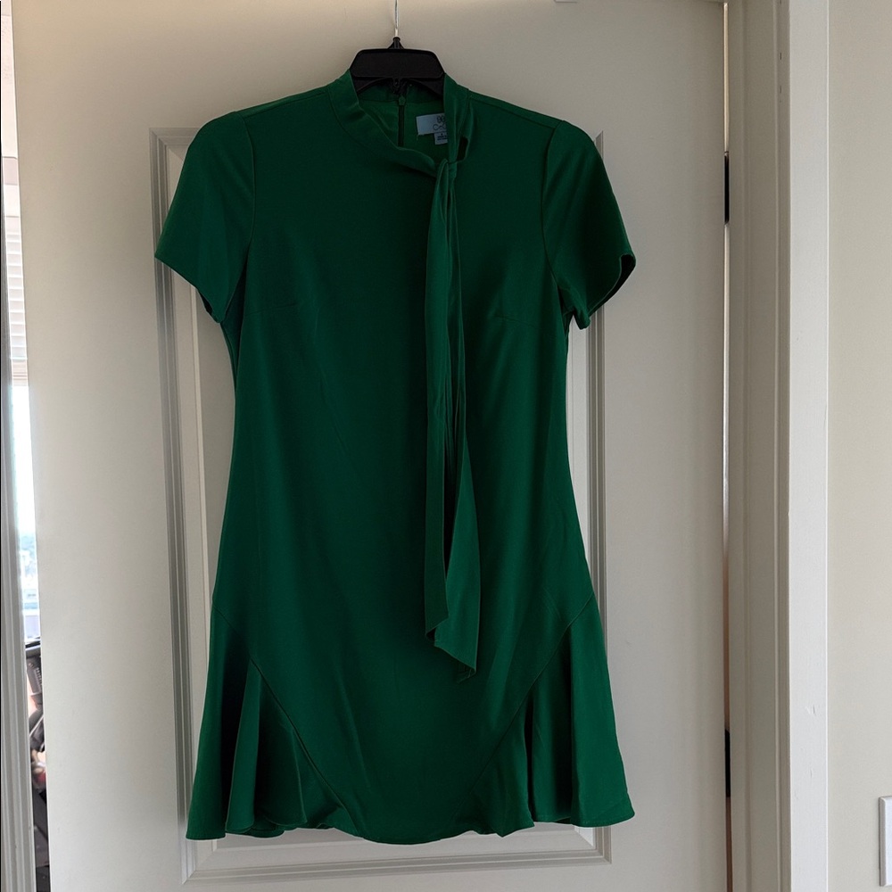 CeCe Vibrant Green Mini Dress